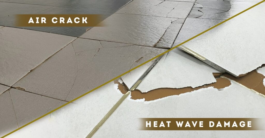 protect a tiles from Air crack and Heat Wave damage. Tiles Showroom in chennai