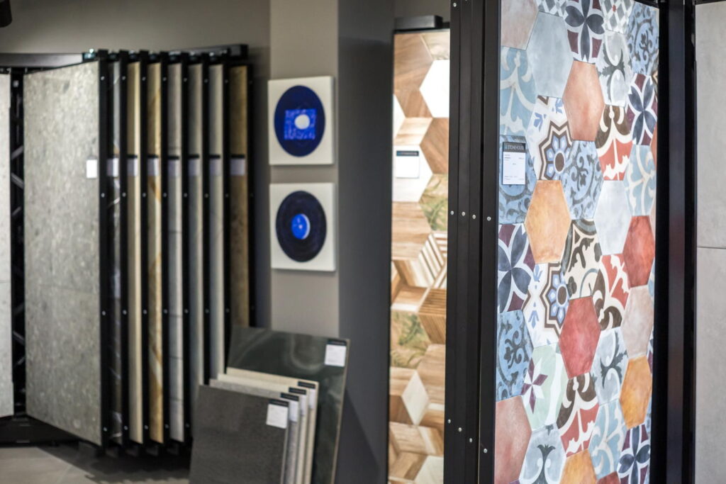 Trendy Tiles Showcased in Tiles shop